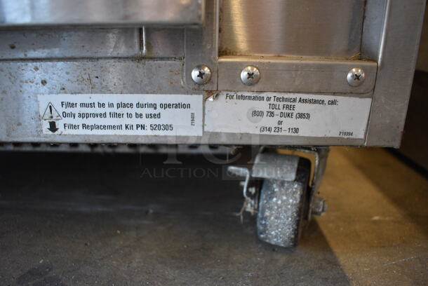 Duke Model DPC-38-120-DRW-DR-LM Stainless Steel Commercial Prep Table w/ 2 Drawers on Commercial Casters. 120 Volts, 1 Phase. 32x38x54. Tested and Working! - Image 8 of 10