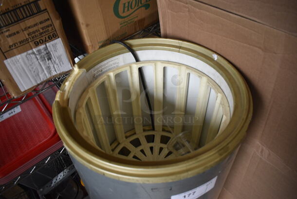 Metal Portable Ice Bin Merchandiser on Commercial Casters. 1 Caster Missing. 18x18x43. Tested and Powers On But Temps at 51 Degrees - Image 2 of 4