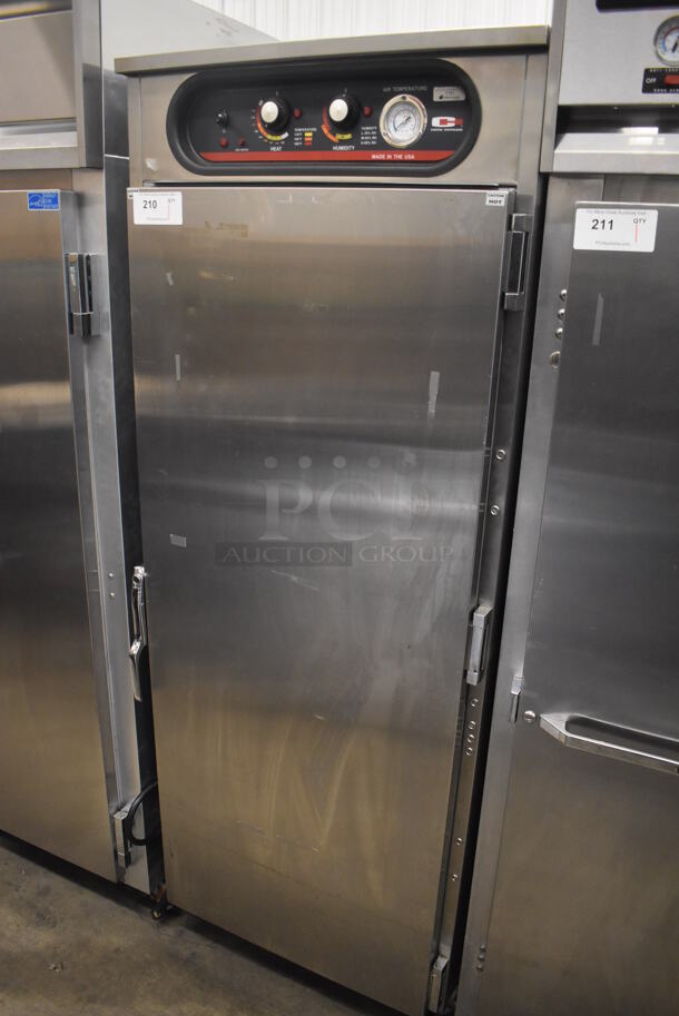 Carter Hoffmann Stainless Steel Commercial Single Door Reach In Holding Cabinet on Commercial Casters. 28x32x76. Tested and Working! - Image 2 of 5