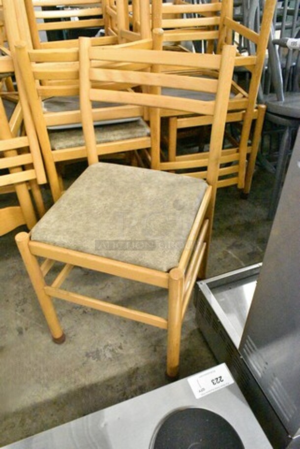 19 Wood Pattern Dining Height Chair. 19 Times Your Bid!  - Image 4 of 9