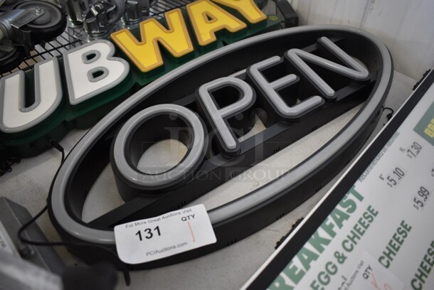 Open Light Up Sign. 27.5x2.5x13. - Image 2 of 3