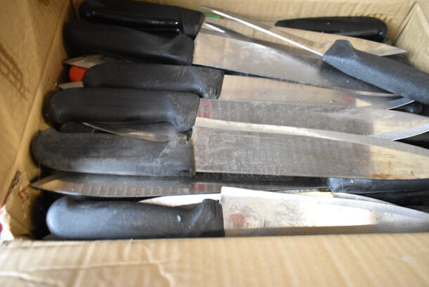 50 SHARPENED Stainless Steel Knives Including Chef Knives. 50 Times Your Bid!  - Image 3 of 5
