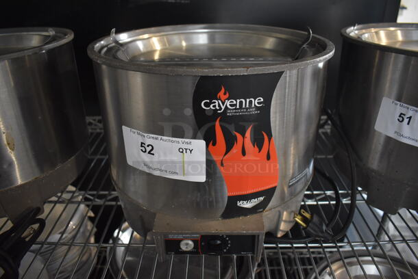 Vollrath Cayenne HS-11 Stainless Steel Commercial Countertop Soup Kettle Food Warmer w/ Lid. Does Not Have Drop In. 120 Volts, 1 Phase. Tested and Working! - Image 1 of 6