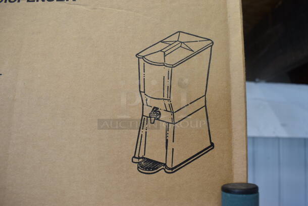 BRAND NEW IN BOX! Tablecraft 353DP Black Poly Countertop Beverage Holder Dispenser.