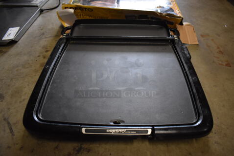 IN ORIGINAL BOX! Presto Cool Touch Electric Powered Griddle Warmer. 19x17x3