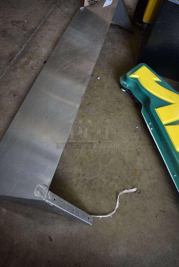 Metal Wall Mount Shelf. 48x12x12 - Image 3 of 3