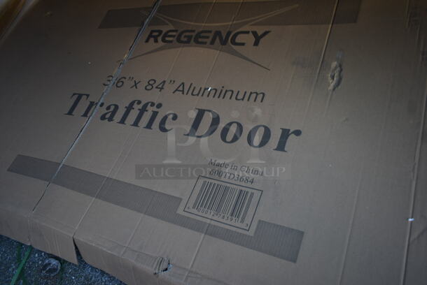2 BRAND NEW SCRATCH AND DENT! Regency 600TD3684 Aluminum Swinging Traffic Door. 2 Times Your Bid! - Image 8 of 8