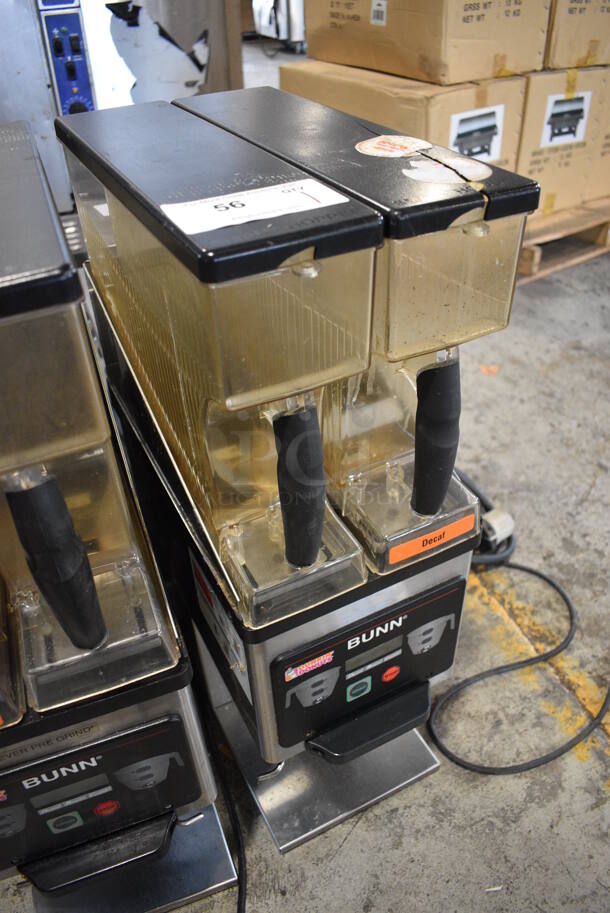Bunn Model MHG Stainless Steel Commercial Countertop 2 Hopper Coffee Bean Grinder. 120 Volts, 1 Phase. 9.5x16.5x29.5. Tested and Working! - Image 3 of 7