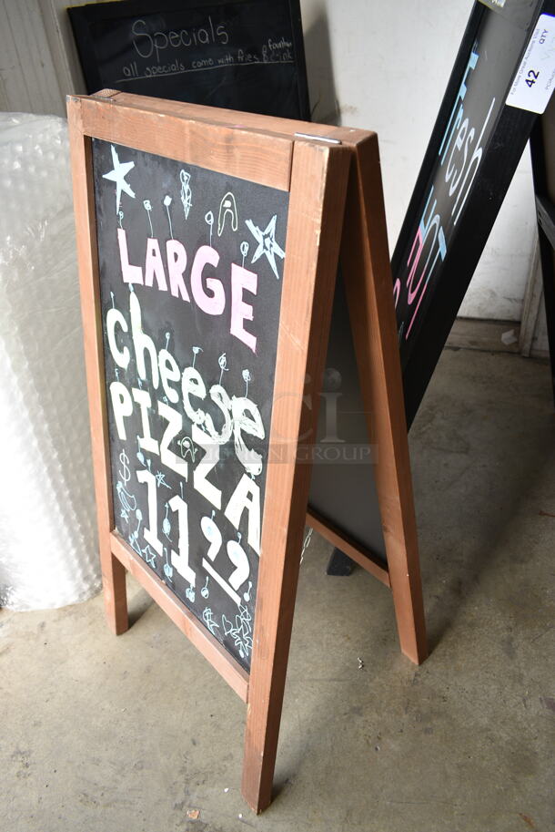 3 Various A Frame Sidewalk Signs. 3 Times Your Bid!  - Image 3 of 4