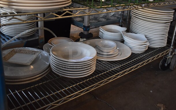ALL ONE MONEY! Tier Lot of Various Items Including Ceramic Plates - Image 1 of 8