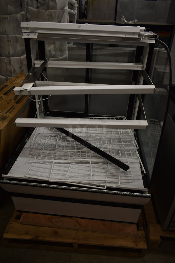 BRAND NEW SCRATCH AND DENT! Federal Industries CGD3648 Metal Commercial Floor Style Dry Bakery Display Case Merchandiser. See Pictures For Damage. 120 Volts, 1 Phase. Tested and Working! 