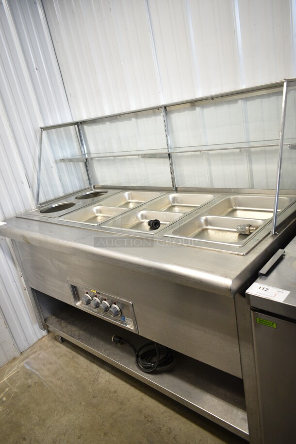 Wells MOD-400 Stainless Steel Commercial Electric Powered Steam Table. 208/240 Volts.  - Image 1 of 8
