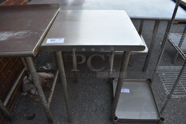 Stainless Steel Table. 24x24x35