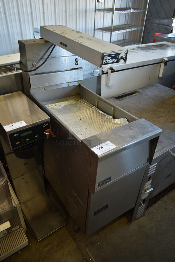 2016 Pitco Frialator SGBNB14 Stainless Steel Commercial Floor Style Fry Dumping Station w/ Warmer.  - Image 2 of 7