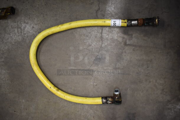 Yellow Gas Hose. 40" - Image 4 of 4