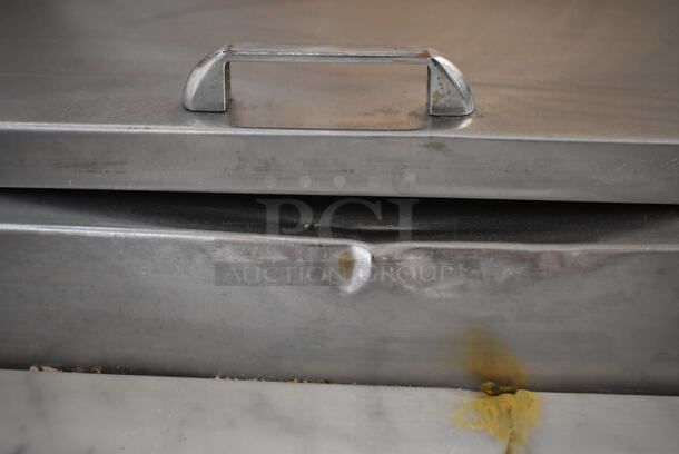 Leader PT72 S/C Stainless Steel Commercial Pizza Prep Table w/ Oversized Stone Cutting Board on Commercial Casters. 115 Volts, 1 Phase. Tested and Working! - Image 2 of 12