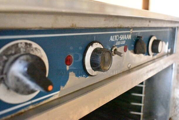 Alto Shaam Stainless Steel Commercial Heated Holding Cabinet on Commercial Casters.  Cannot Test Due To Plug Style - Image 3 of 10