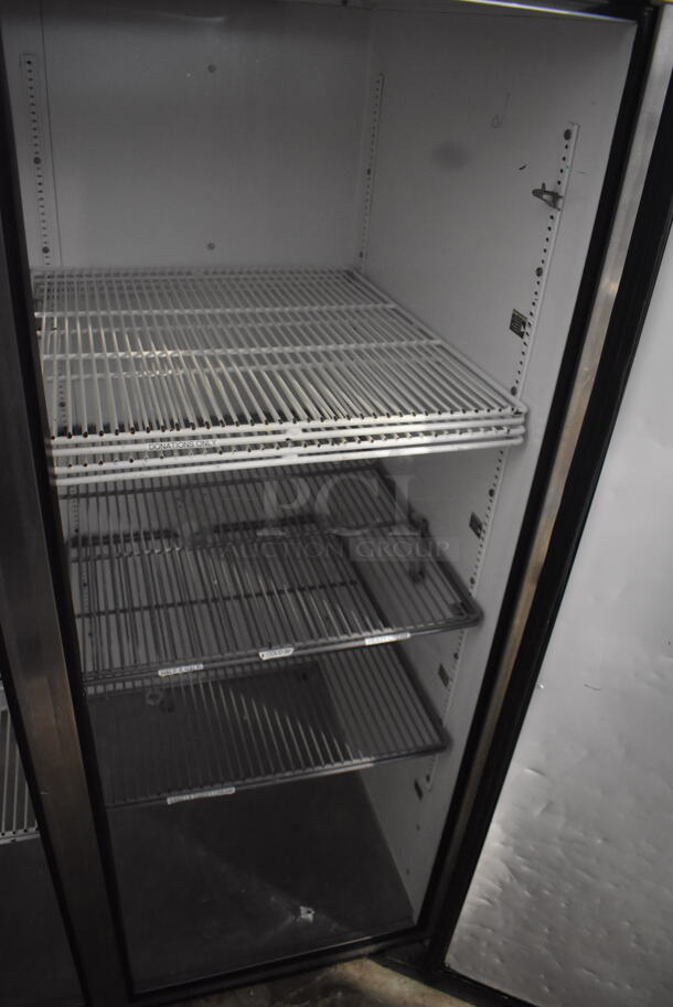 2012 True TG2R-2S Commercial Stainless Steel Floor Style 2 Door Reach In Cooler With Polycoated Racks. 115V/Phase 1. Tested And Working - Image 4 of 5