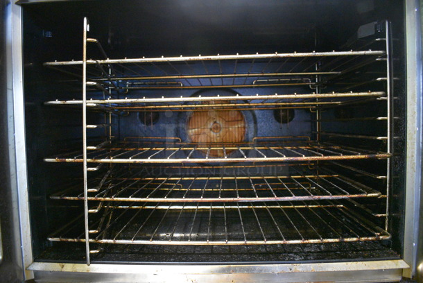 2 Blodgett SHO-100-G Stainless Steel Commercial Natural Gas Powered Full Size Convection Oven w/ View Through Doors, Metal Oven Racks and Thermostatic Controls. 38x39x71. 2 Times Your Bid! - Image 4 of 9
