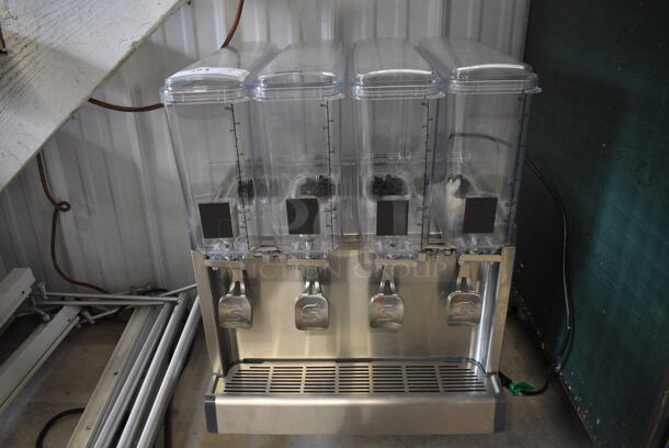 2018 Crathco Model CS-4E/2D/3D-16 Stainless Steel Commercial Countertop 4 Hopper Refrigerated Drink Machine. 120 Volts, 1 Phase. 21x18x28. Tested and Working! - Image 1 of 5