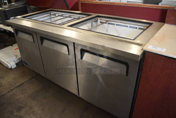 Valpro Model VP72SM-HC Stainless Steel Commercial Prep Table on Commercial Casters. 115 Volts, 1 Phase. 72x32x36.5. Tested and Powers On But Does Not Get Cold - Image 2 of 7