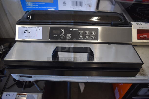 BRAND NEW SCRATCH AND DENT! Vacpak-it 186VME16SS Stainless Steel Countertop External Vacuum Sealer. 120 Volts, 1 Phase. 19x12x7. Tested and Working! - Image 2 of 7