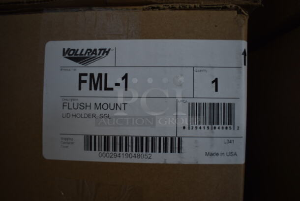 6 BRAND NEW IN BOX! Vollrath FML-1 Black Poly Flushmount Lid Holders. 6 Times Your Bid! - Image 3 of 7