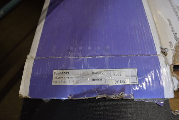 ALL ONE MONEY! Lot of 3 Boxes of Wood Pattern Planks! 48x7 - Image 3 of 4