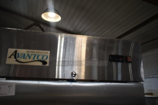 Avantco 178A23RHC Stainless Steel Commercial Single Door Reach In Cooler w/ Poly Coated Racks on Commercial Casters. 115 Volts, 1 Phase. Tested and Working! - Image 3 of 6