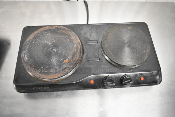 2 Elite Gourmet EDB-302BF/HD2011B Metal Countertop 2 Burner Range. 120 Volts, 1 Phase. 2 Times Your Bid!  - Image 7 of 9