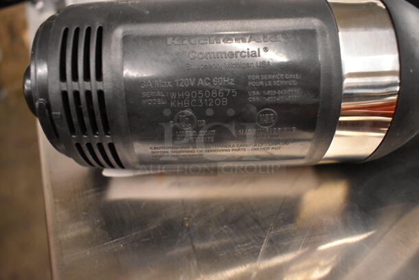 BRAND NEW SCRATCH AND DENT! KitchenAid KHBC312OB 300 Series 12" Two-Speed Metal Commercial Immersion Blender. 120 Volts, 1 Phase. Tested and Working! - Image 6 of 6