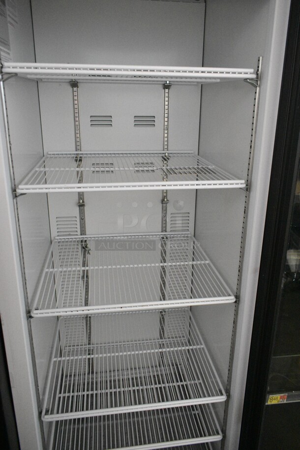 2019 Habco SE18 Metal Commercial Single Door Reach In Cooler Merchandiser w/ Poly Coated Racks. 115 Volts, 1 Phase. Tested and Working! - Image 3 of 4