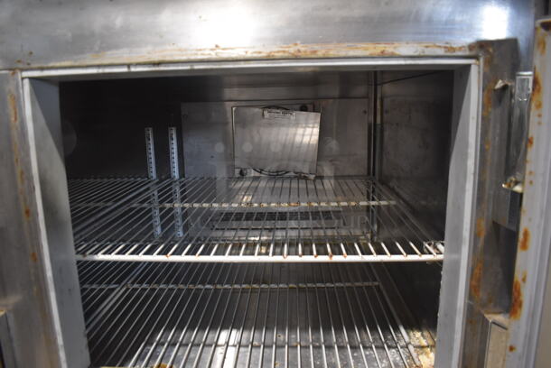 Kairak KBP-915 Sandwich Prep Table With 3 Door Refrigerated Base and Polycoated Racks on Commercial Casters. 115V. Can't Test Due To Cut Cord - Image 7 of 8