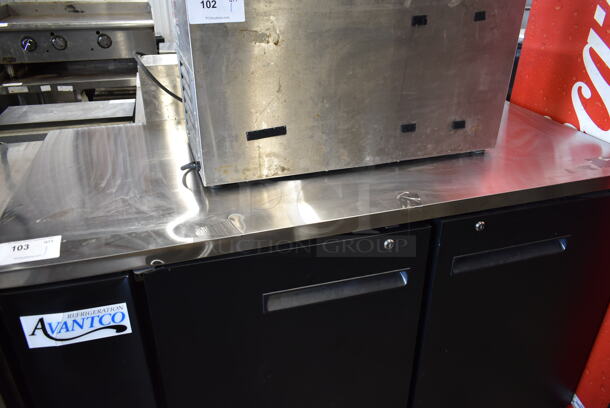 BRAND NEW SCRATCH AND DENT! Avantco 178UBB2HC Stainless Steel Commercial 2 Door Back Bar Cooler. 115 Volts, 1 Phase. Tested and Working! - Image 2 of 8