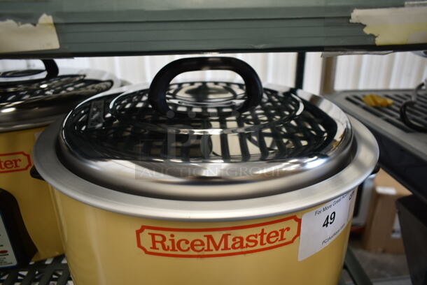 BRAND NEW SCRATCH AND DENT! 2023 RiceMaster Town 57138 Stainless Steel Commercial Countertop Rice Cooker. 230 Volts, 1 Phase.  - Image 6 of 7