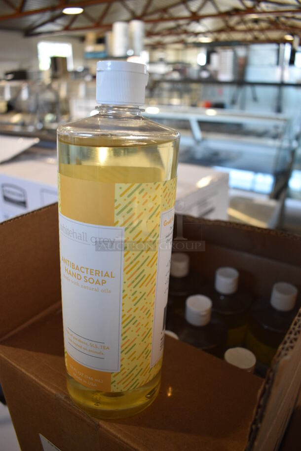 12 BRAND NEW IN BOX! Whitehall Grey Antibacterial Hand Soap Bottles. 3x3x10. 12 Times Your Bid! - Image 2 of 6