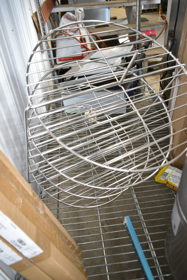 ALL ONE MONEY! Lot of BRAND NEW SCRATCH AND DENT! Various Items Including Vollrath 5220 Wear-Ever Aluminum Bun/Sheet Pan - 1/4 Size, 16 Gauge, Curled Rim, 9 1/2" x 13", 2 Box Safco 4161 Satin Metal Three-Peg Coat Hook / Wall Rack, Avantco 3.5 Liter Stainless Steel Lined Airpot with Lever, 423PDW12D2S Rack for Warmer, Cecilware Stainless Steel Beverage Holder.  - Image 9 of 12