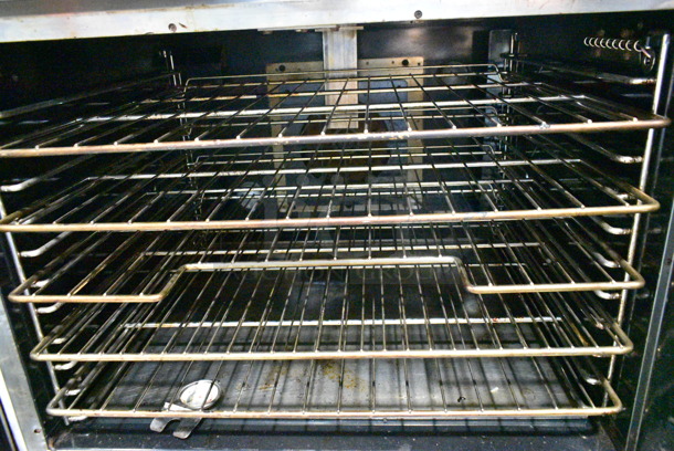 2 Vulcan VC6GD-SEFCAM5 Stainless Steel Commercial Natural Gas Powered Full Size Convection Oven w/ View Through Doors, Metal Oven Racks and Thermostatic Controls. 2 Times Your Bid! - Image 4 of 10