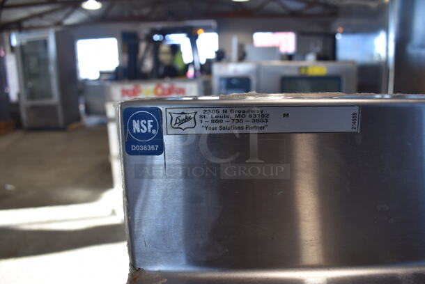 Duke Stainless Steel Counter w/ Sink Basin, Faucet, Handle and 2 Wood Pattern Doors. 48x30x40 - Image 8 of 8