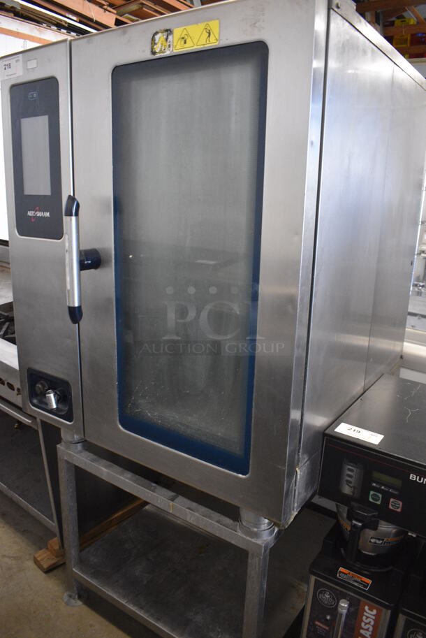 Alto Shaam Stainless Steel Commercial Electric Powered Combitherm Convection Oven on Stainless Steel Equipment Stand. Appears To Be Model CTP10-10E. 35.5x38x69.5 - Image 5 of 5