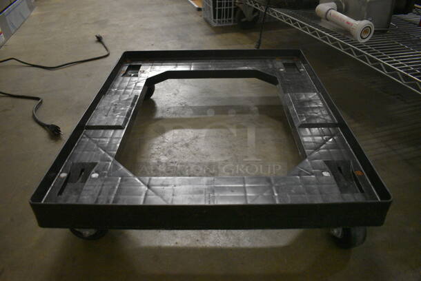Black Poly Dolly on Commercial Casters. 27x22.5x6 - Image 1 of 3