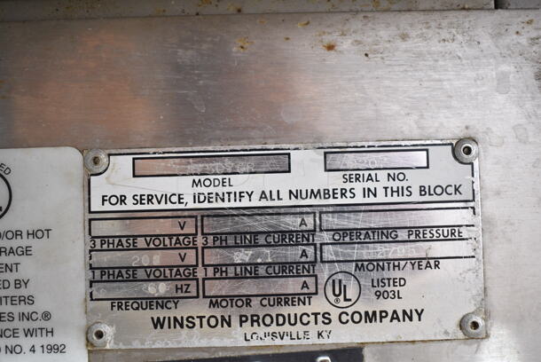 Winston CVap CA7507GR Stainless Steel Commercial Heated Holding Cabinet. 208 Volts, 1 Phase.  - Image 4 of 4
