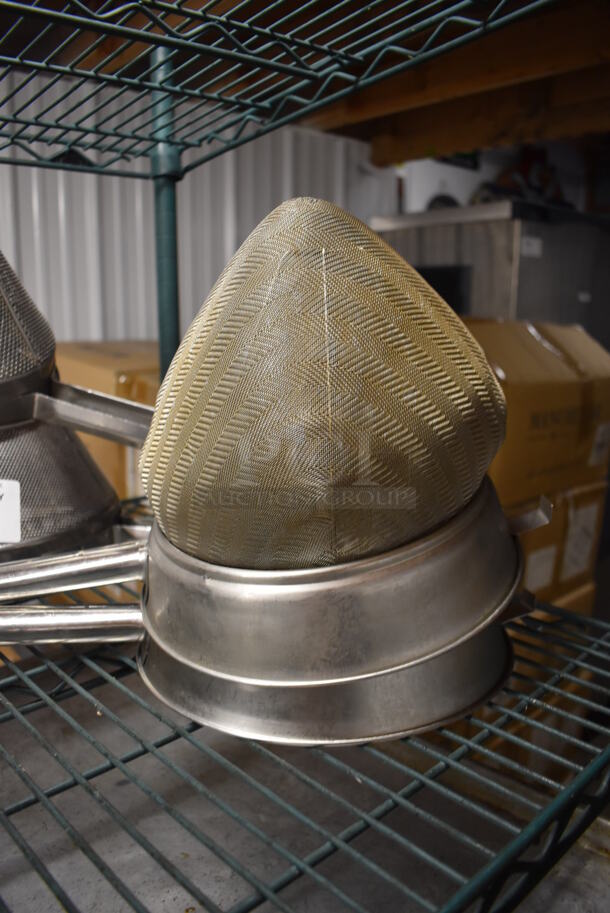 4 Various Metal Strainers; 2 China Cap and 2 Chinois. Includes 20x10x10. 4 Times Your Bid! - Image 3 of 4