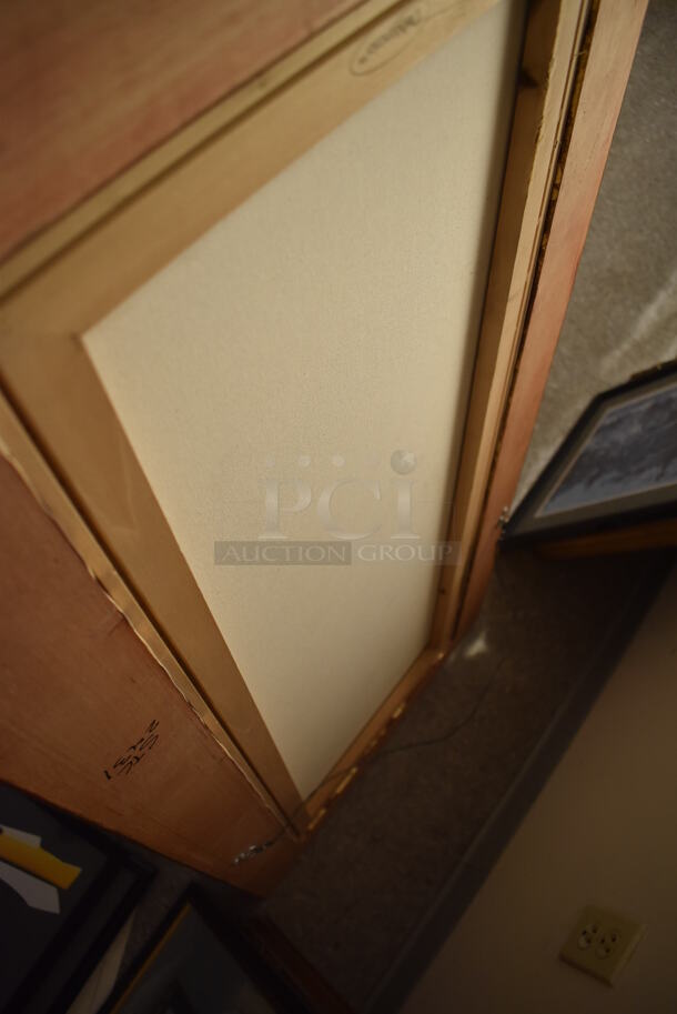 Framed Picture of Yellow Calla Green Leaves by Georgia O'Keeffe. - Image 6 of 7