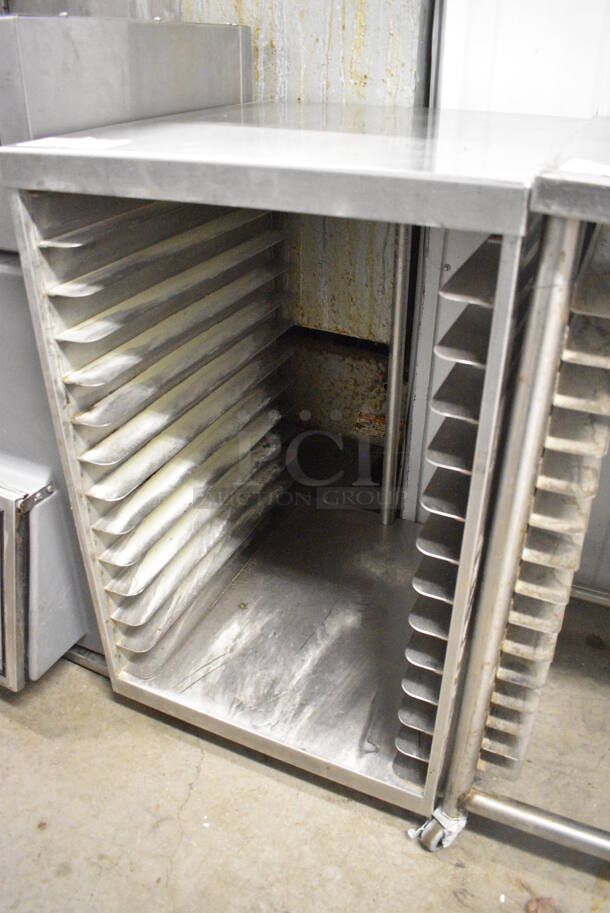 Metal Commercial Pan Transport Rack on Commercial Casters. 19.5x22x32.5 - Image 2 of 4