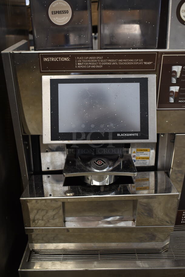 Thermoplan Black & White 3 Stainless Steel Commercial Countertop Automatic Espresso Machine w/ 3 Hoppers. 208-230 Volts, 1 Phase. - Image 3 of 7