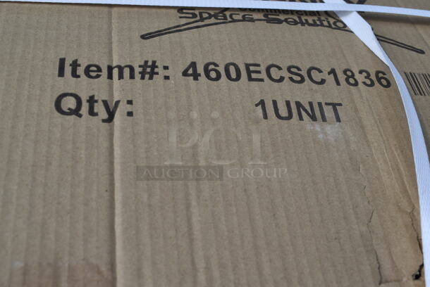 BRAND NEW SCRATCH AND DENT! Regency 460ECSC1836 NSF Chrome Wire Security Cage - 18" x 36" x 61" - Image 2 of 3