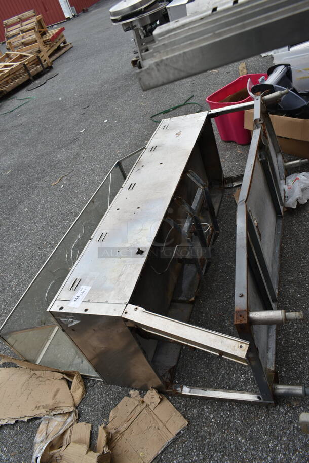 Stainless Steel 4 Well Steam Table w. Sneeze Guard. - Image 2 of 3