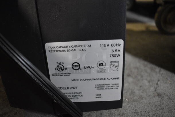 IN ORIGINAL BOX! Insinkerator Model HWT Metal Instant Hot Water Tank - Image 4 of 4