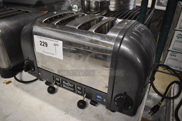 Dualit D4FMC US Metal Countertop 4 Slot Toaster. 120 Volts, 1 Phase. 16x9x9 - Image 3 of 5